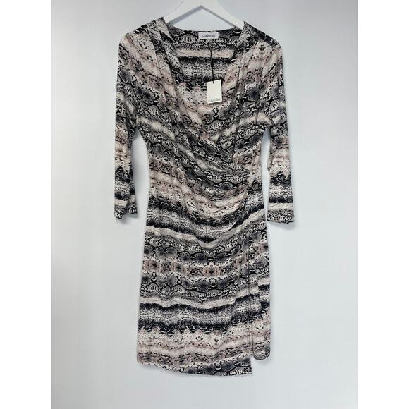 Calvin Klein NWT Snake Print Dress (B7#8) - Picture 5 of 7